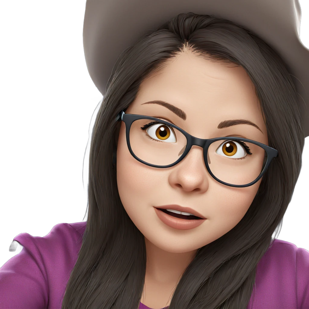 girl in hat portrait emoji