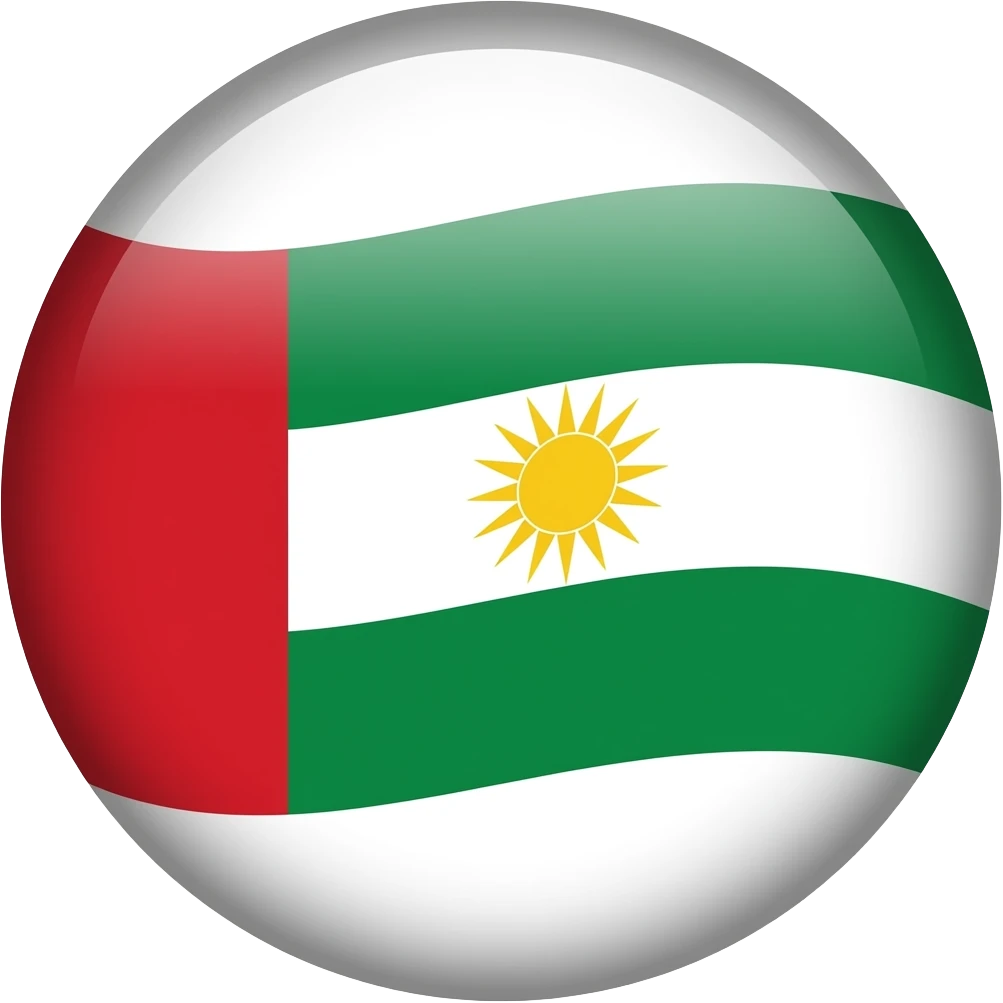 Yazidi flag 𒀭◻️🟥☀️🟥◻️ emoji