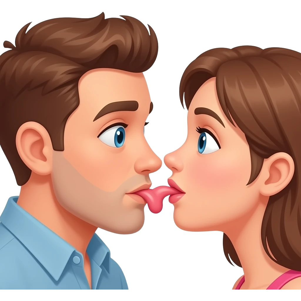 Guy sucking woman’s vagina emoji