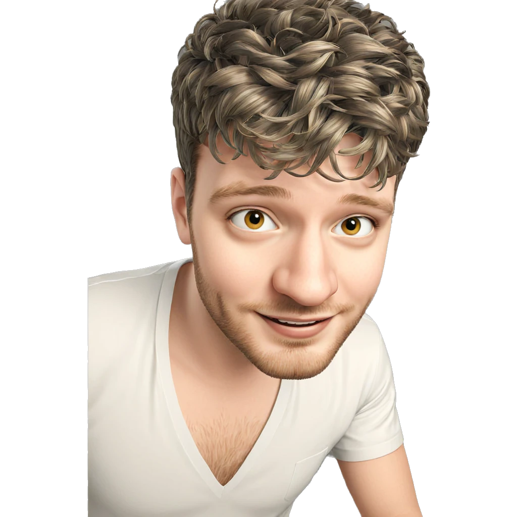 smiling boy in white shirt emoji