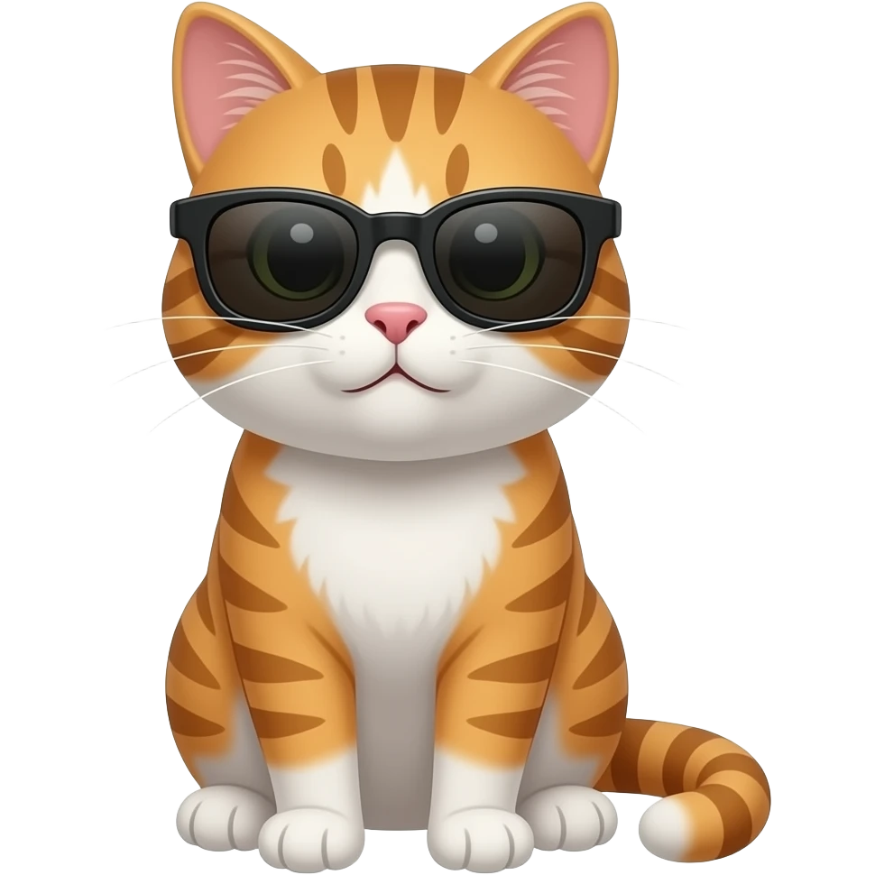 Cat wearing sunglasses emoji