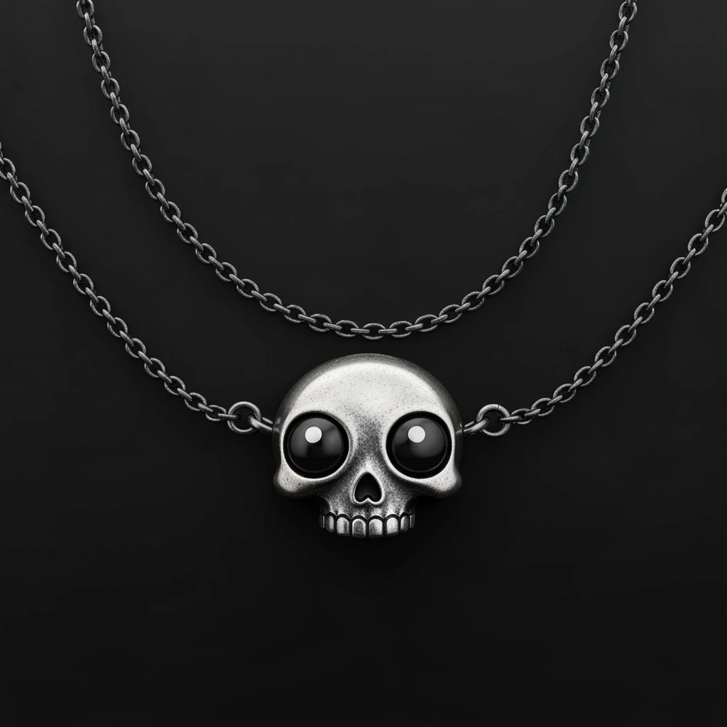 goth chain, cute, expressive, minimal emoji