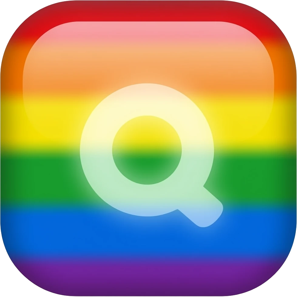 on a white background nine ios apps with rainbow colors blurred emoji