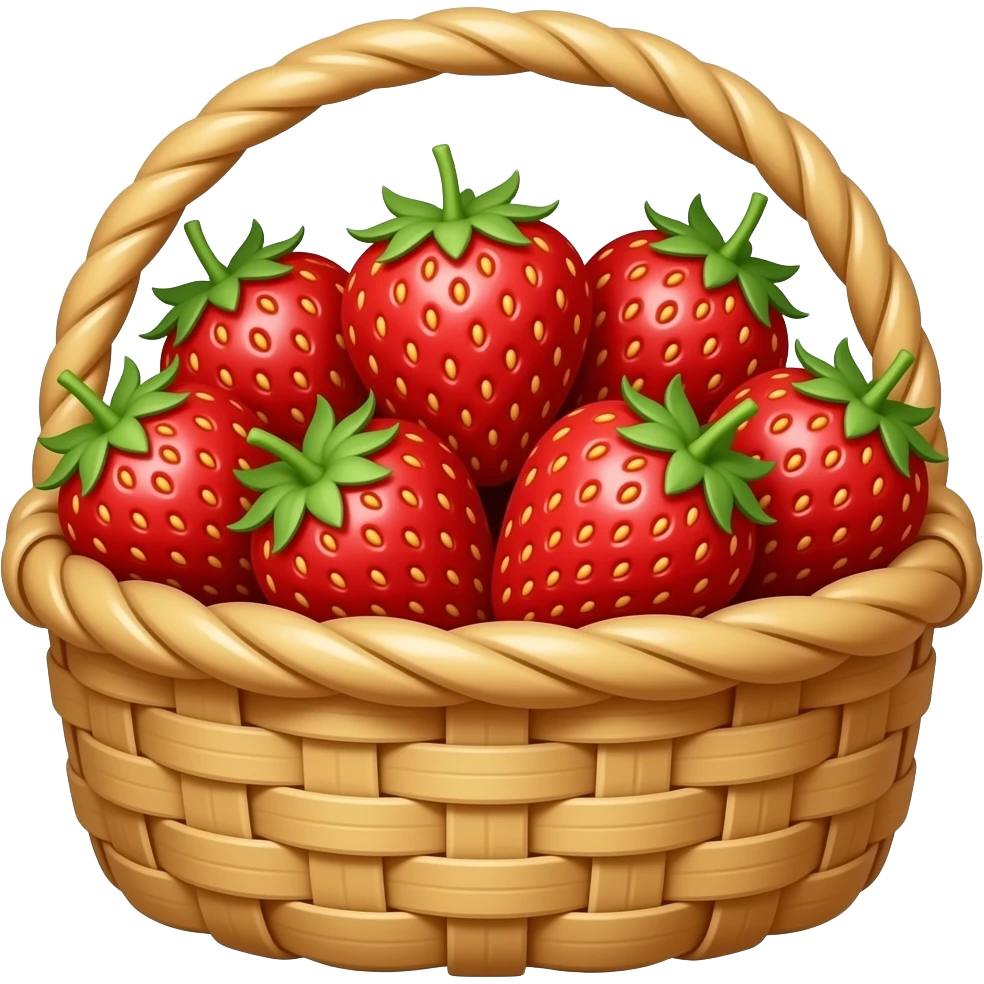 basket of strawberries emoji