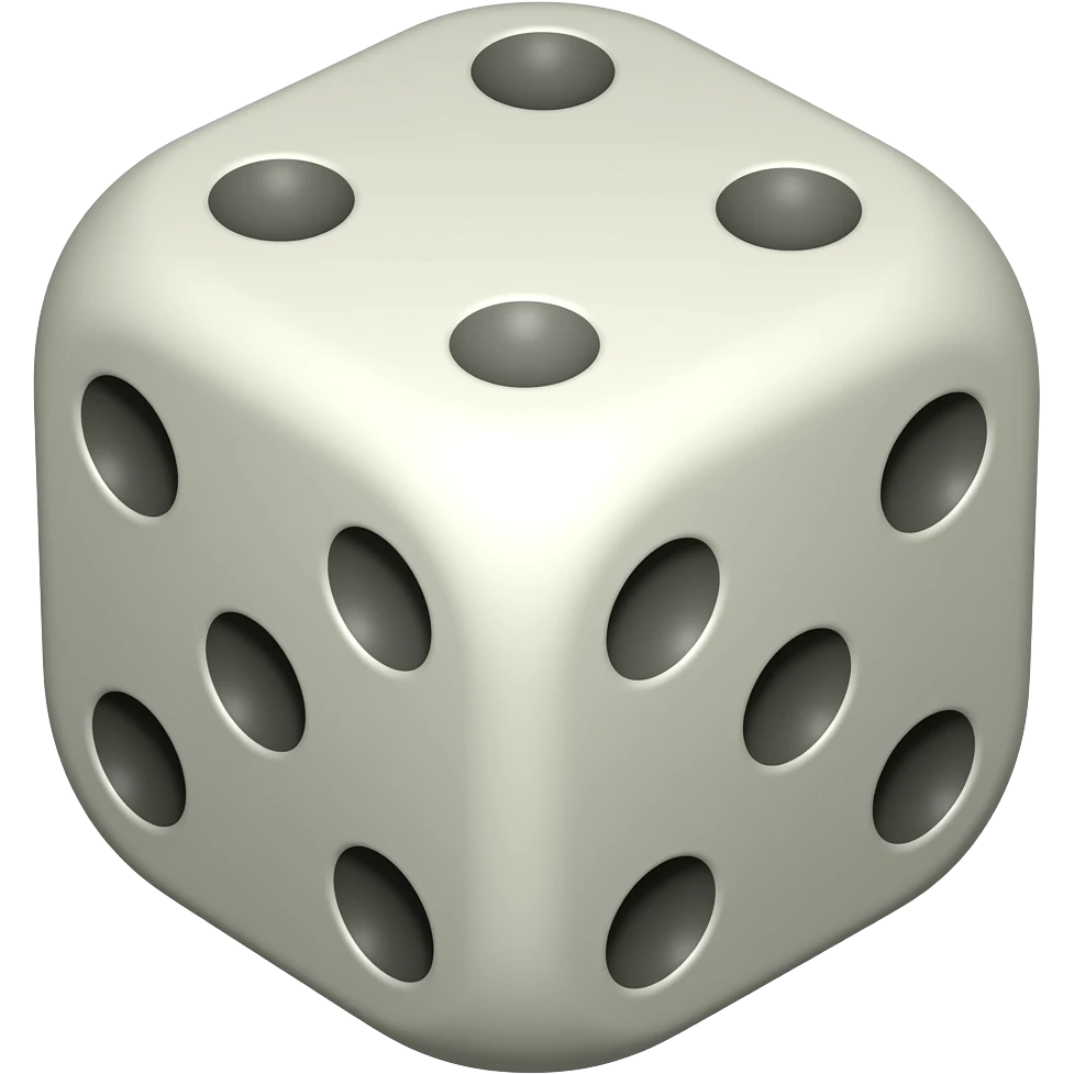 dice six emoji