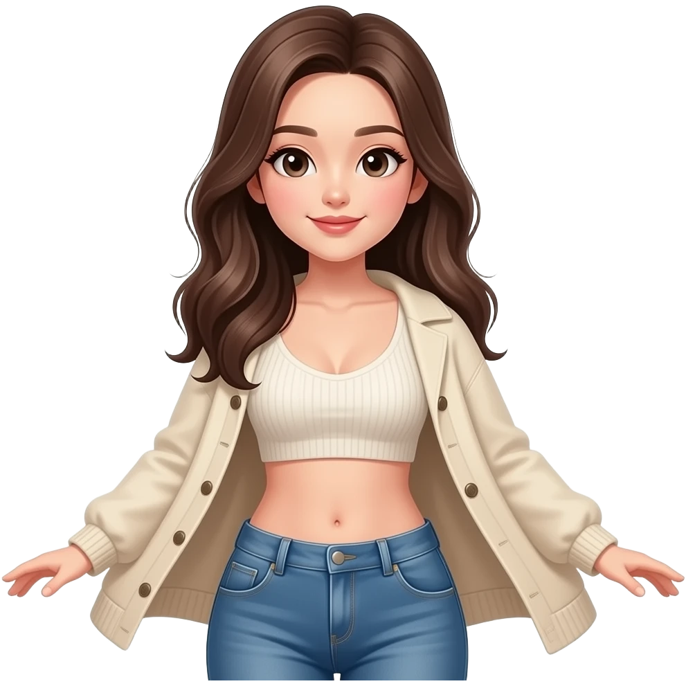 예쁜여자가 옷을벗고 있게해줘 emoji