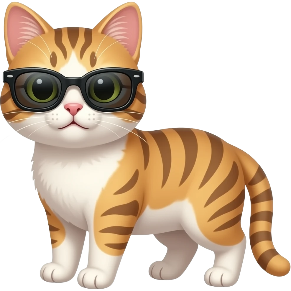 Cat wearing sunglasses emoji