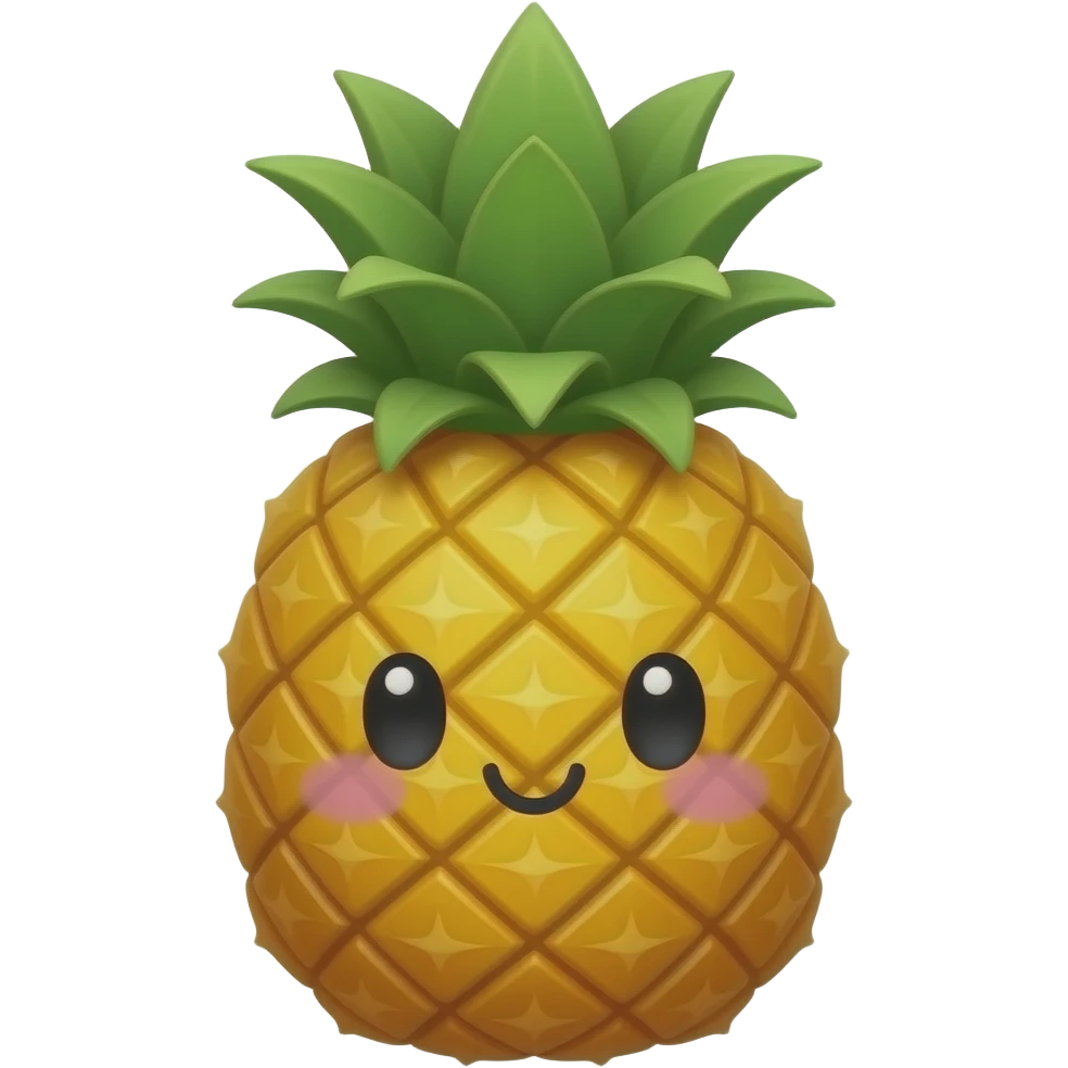 Kawaii piñanona fruit emoji