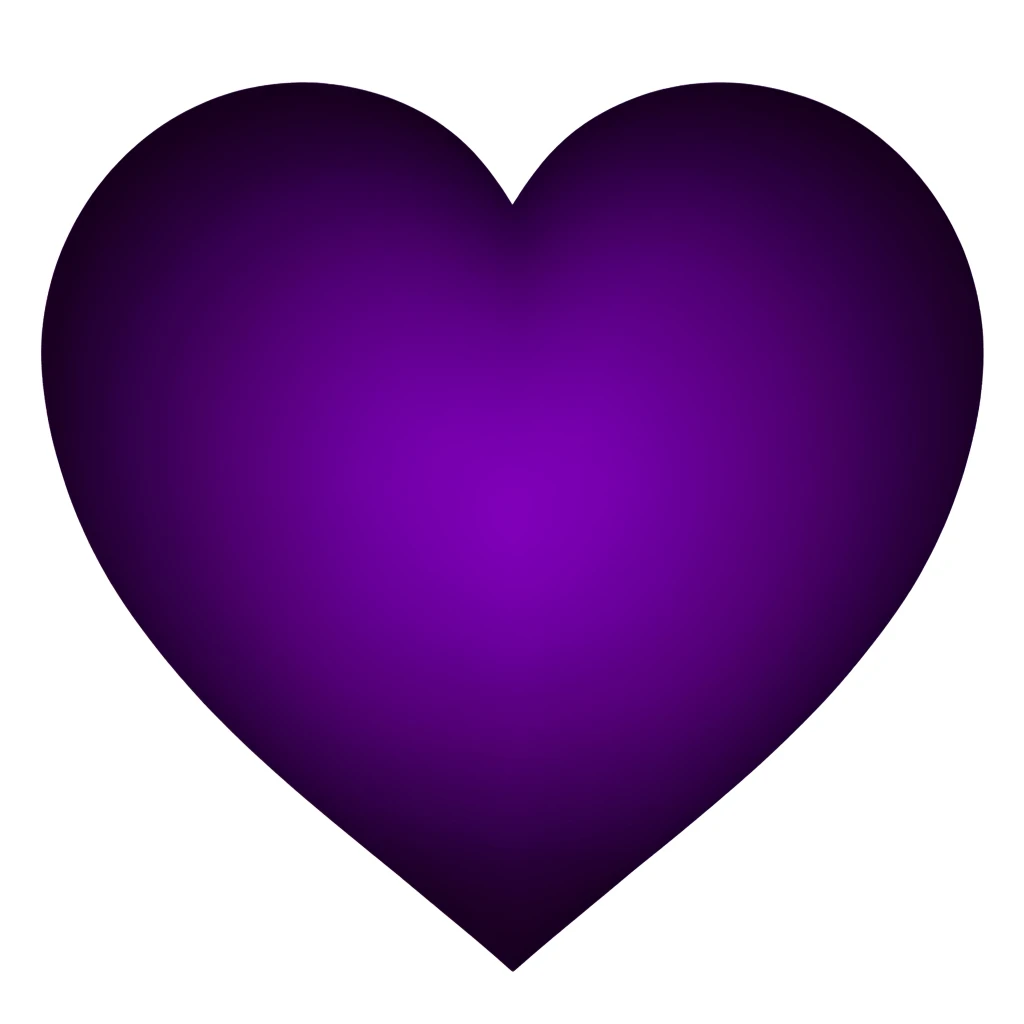 goth purple heart, remove background, explore emoji