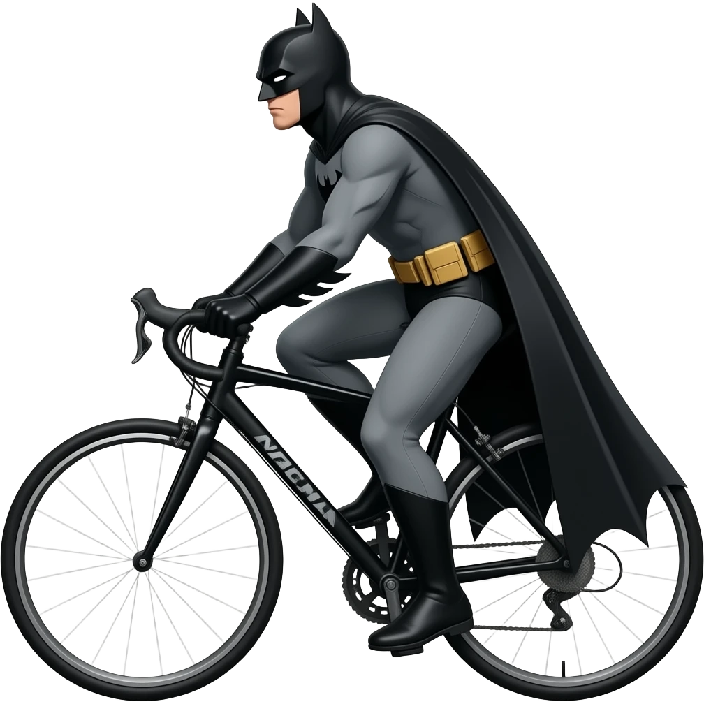 Batman riding bike emoji