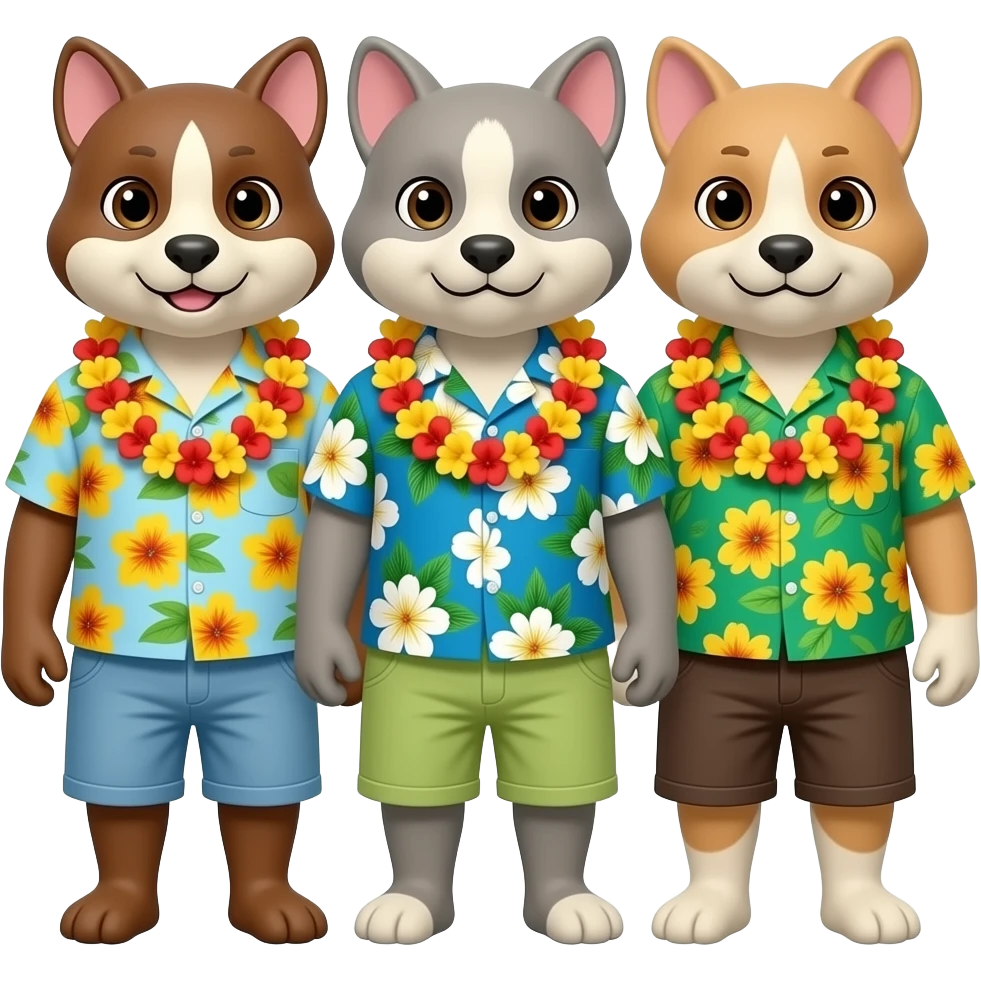 Animals with Hawaiian Shirts emoji