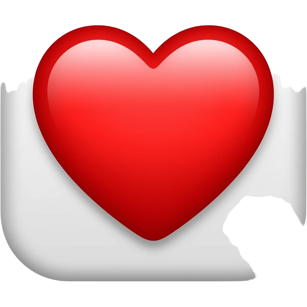 iPhone red heart emoji emoji