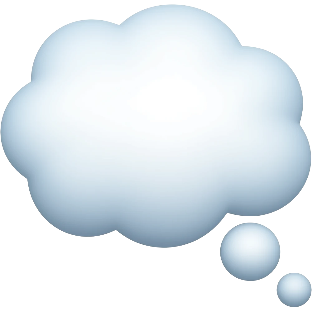 bulle de pensée emoji