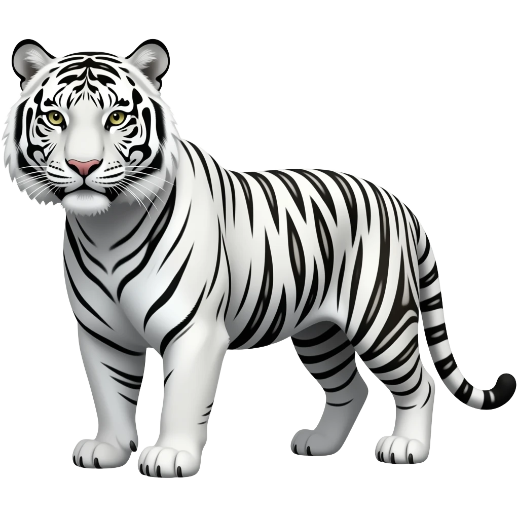 White tiger emoji