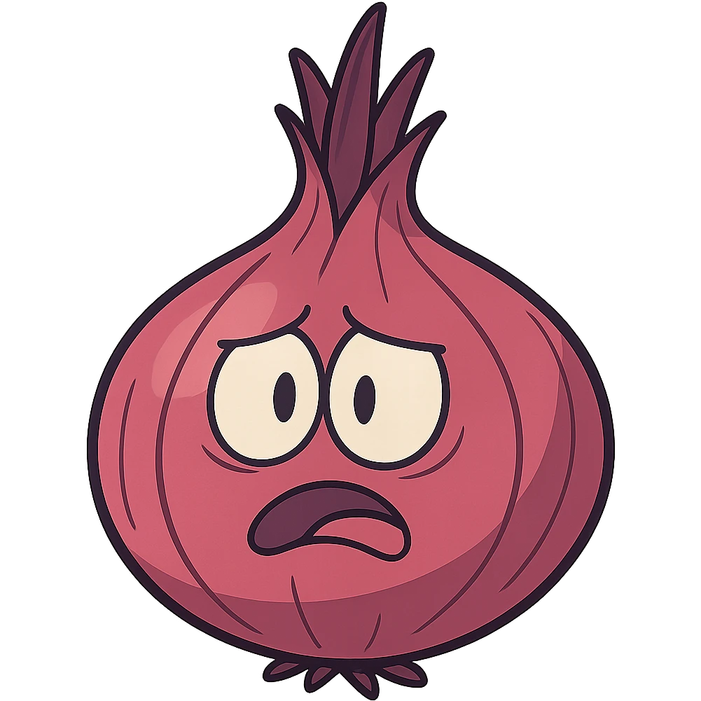 stylized cartoon red onion, no background emoji