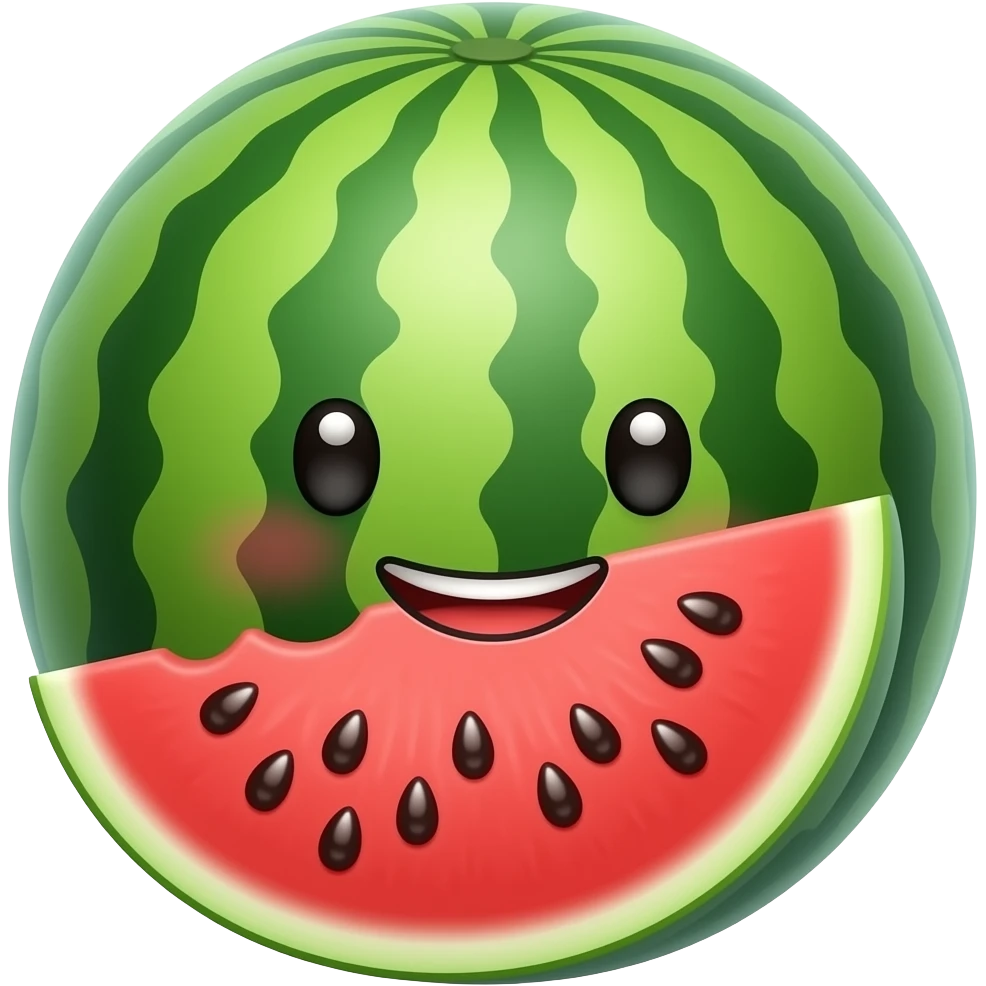 Kawaii melocoton emoji