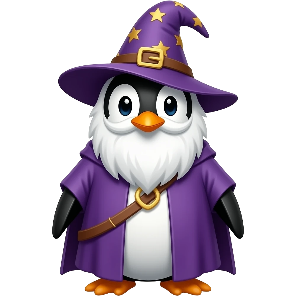 Penguin Wizard emoji