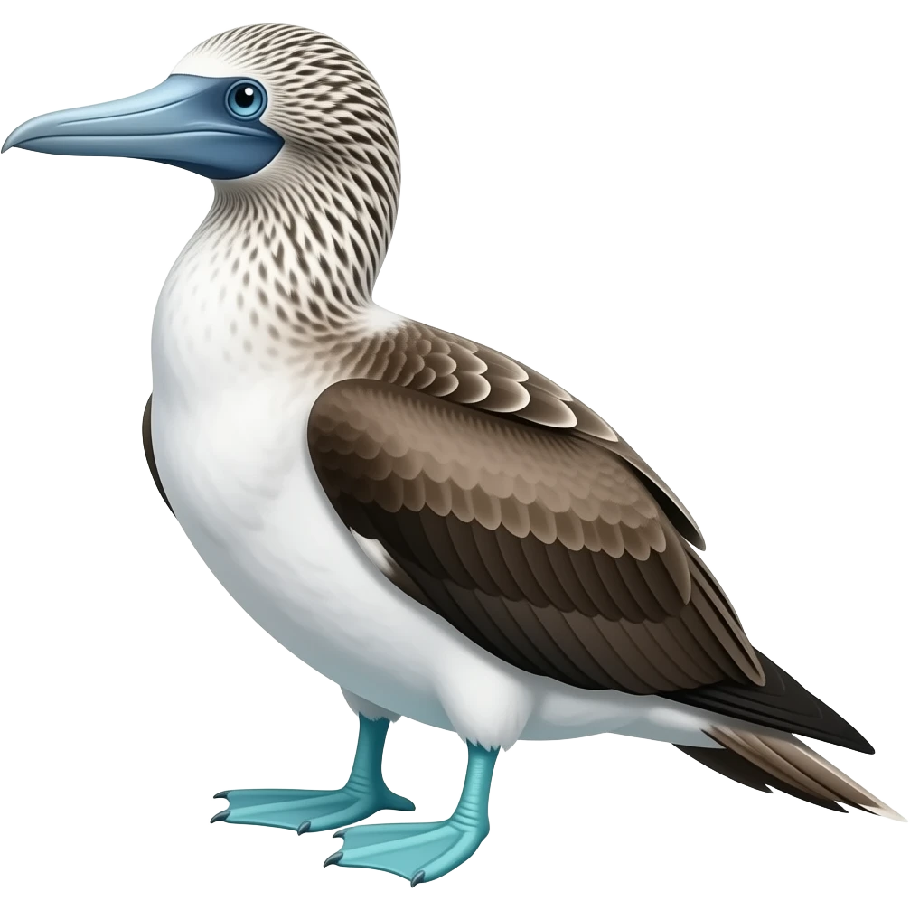 neon blue footed booby bird emoji