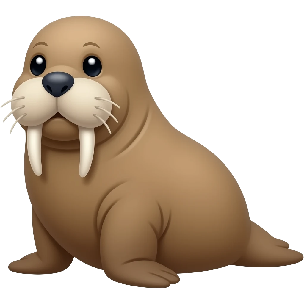 Cartoon walrus emoji