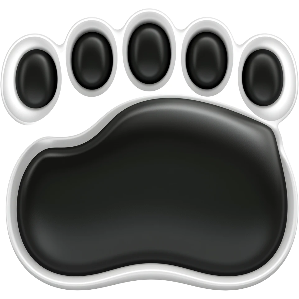BLACK FOOTPRINT emoji