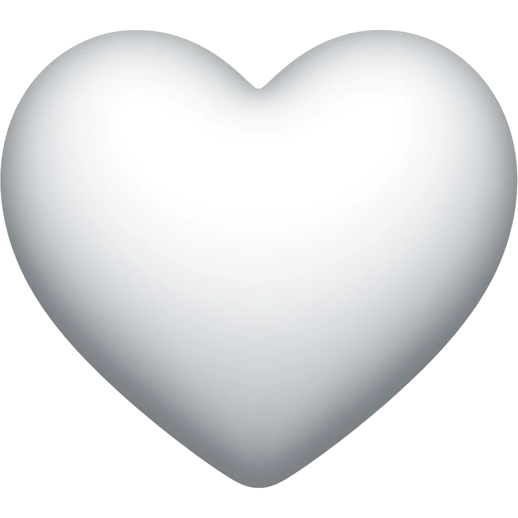 white haert emoji