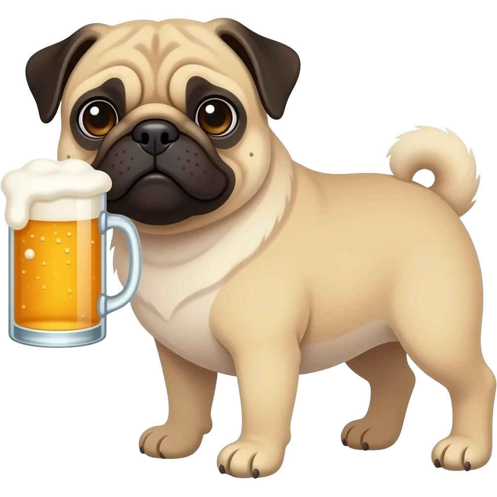 пудж с пивом emoji