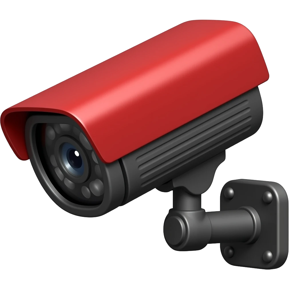 CCTV red and black emoji