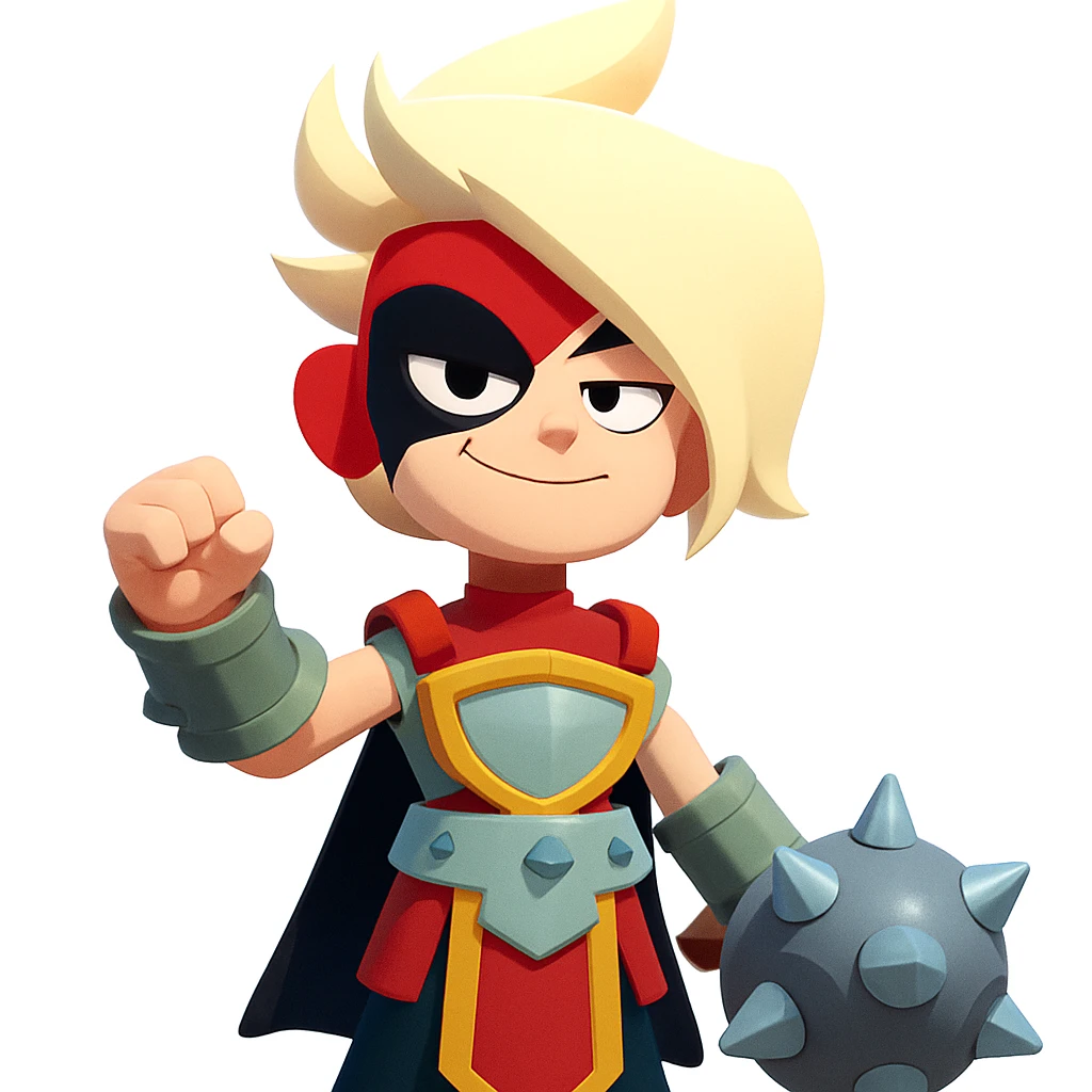 Keep everything exactly the same as the original. Give the character a proud expression. Maintain the original style and details. emoji