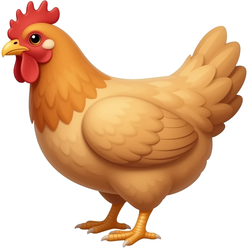 chicken front view emoji