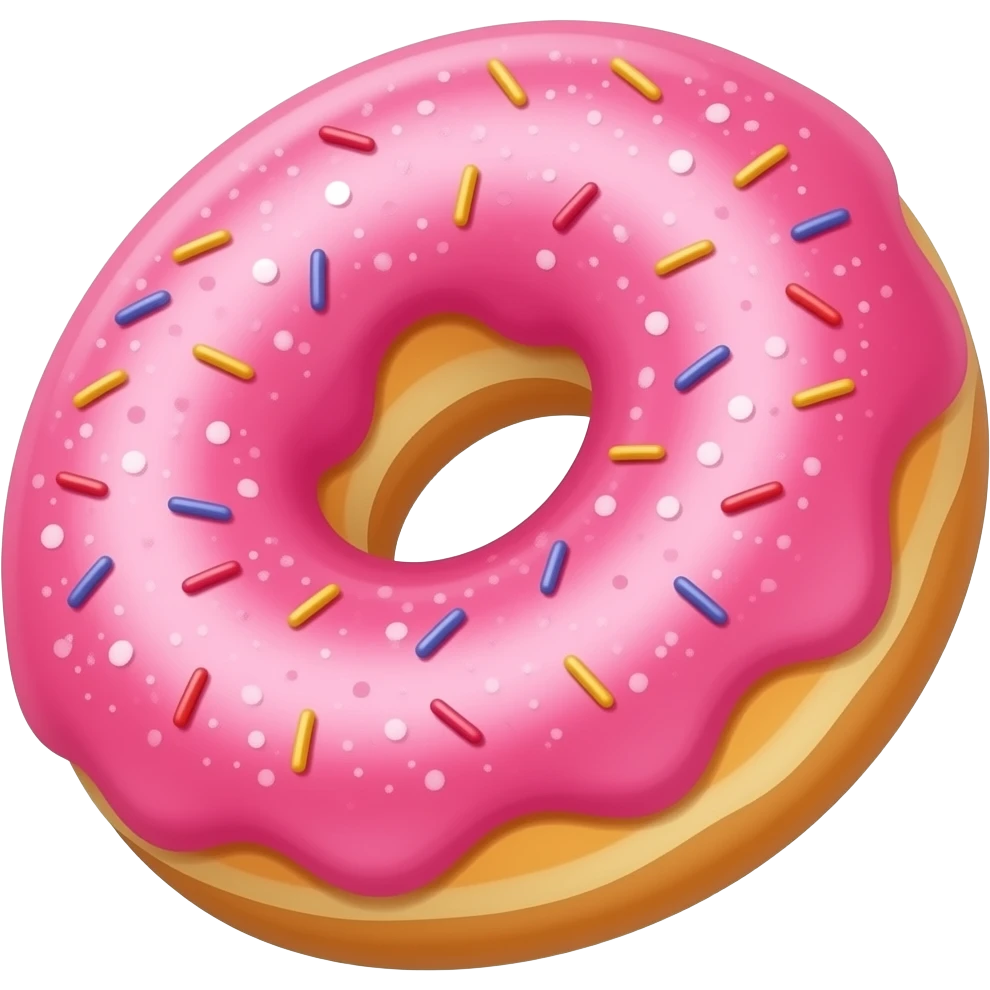 glazed donut at 45 degree angle that looks like glazers from kwik trip emoji