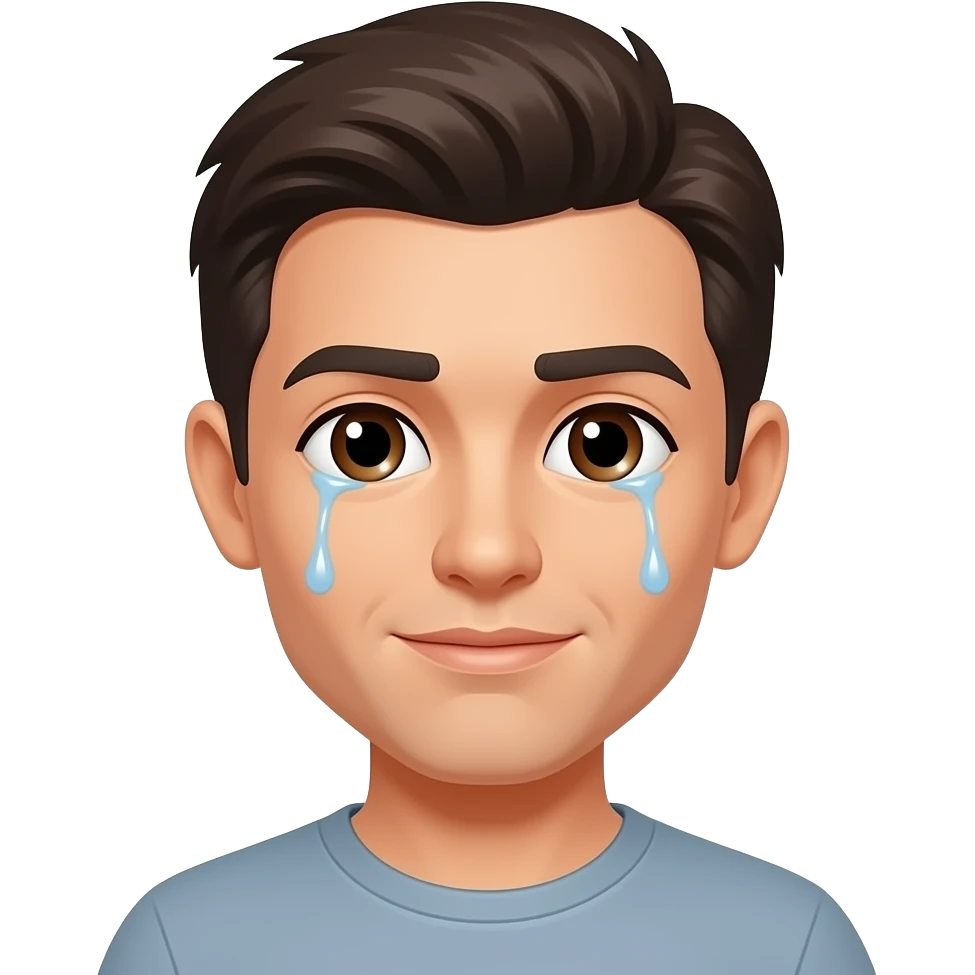 this is good but tears from eyes not mouth emoji