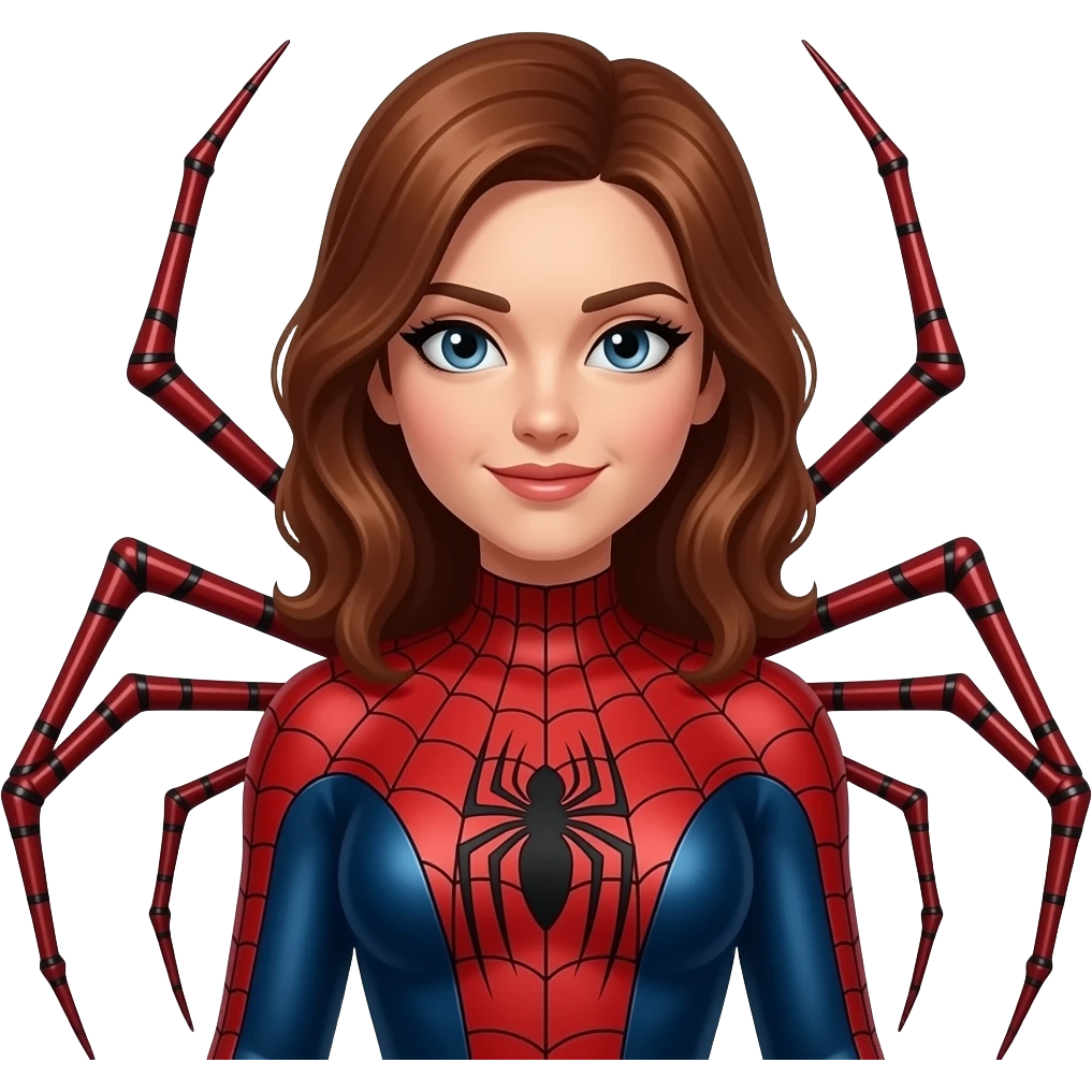 Spider woman com pernas de aranha emoji