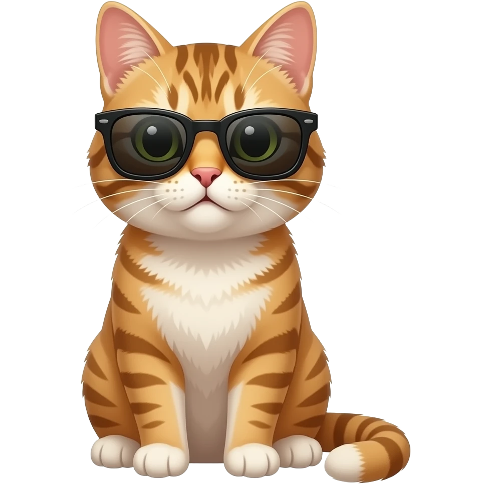 Cat wearing sunglasses emoji