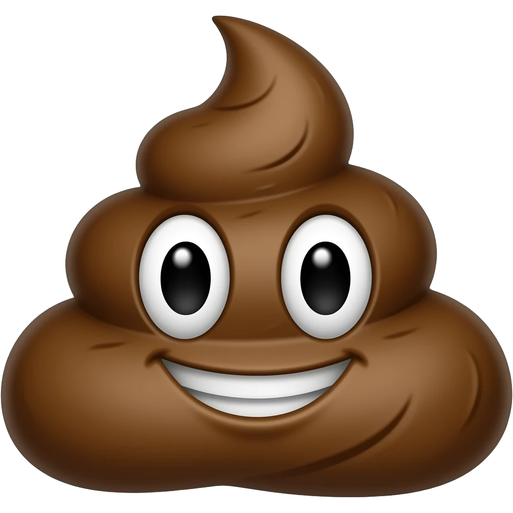 A big walking poop emoji