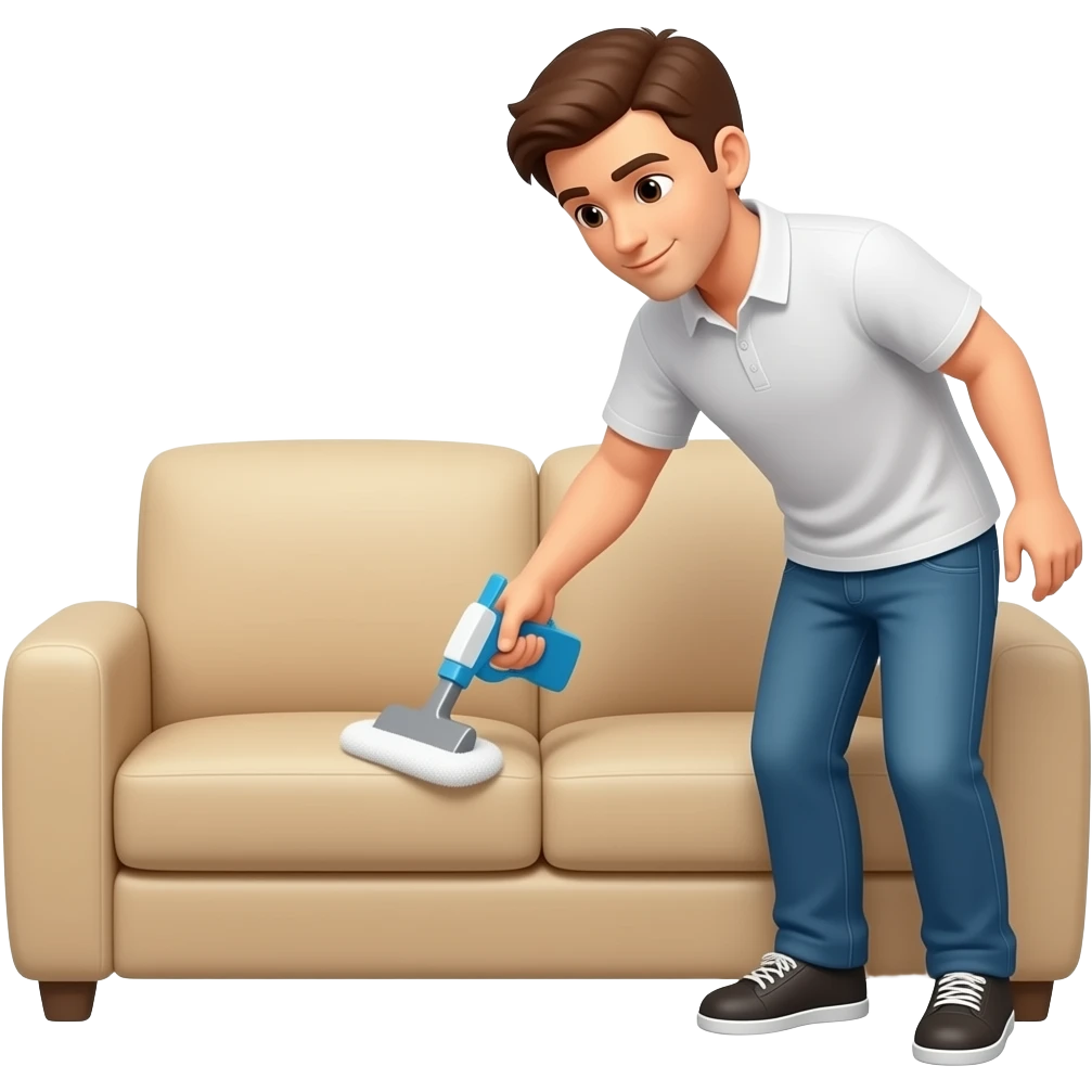 Cleaning  sofa emoji