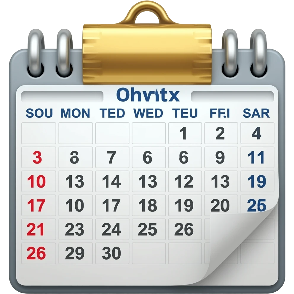 calendario años emoji