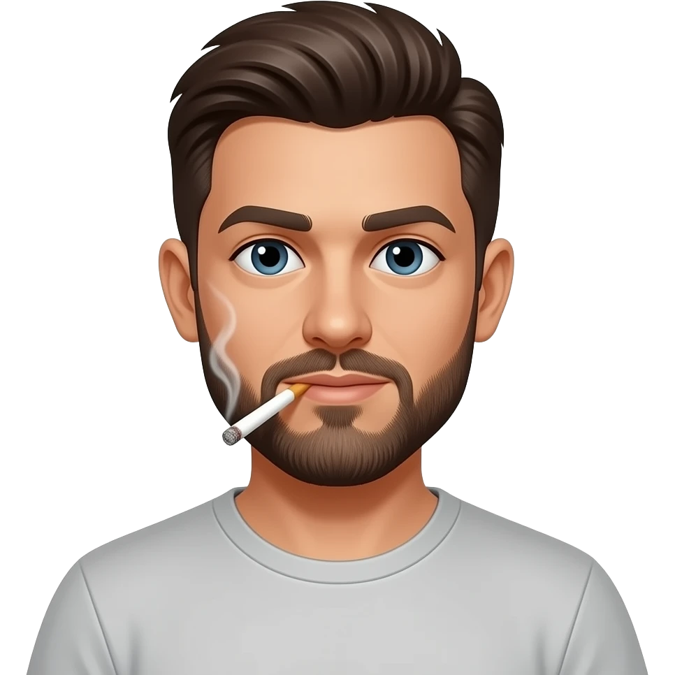 a man who smoked weed emoji