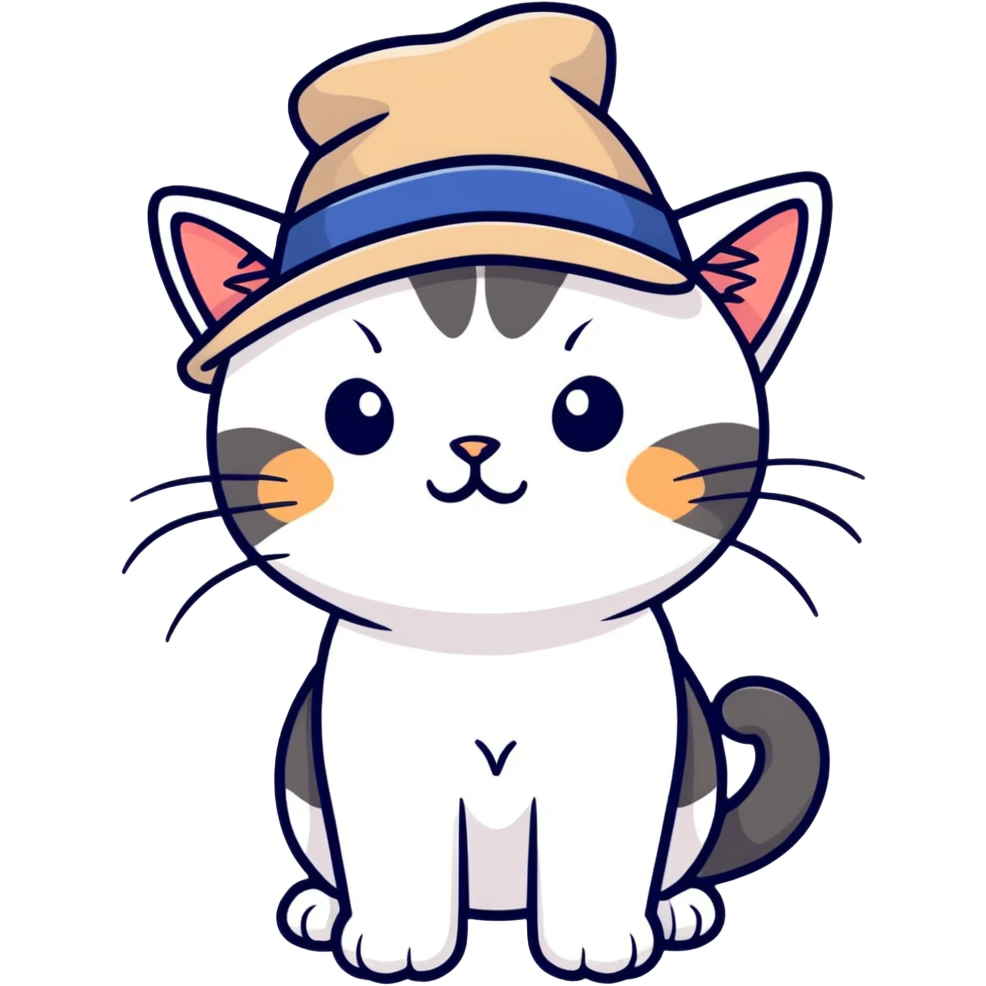 Katze mit hut emoji