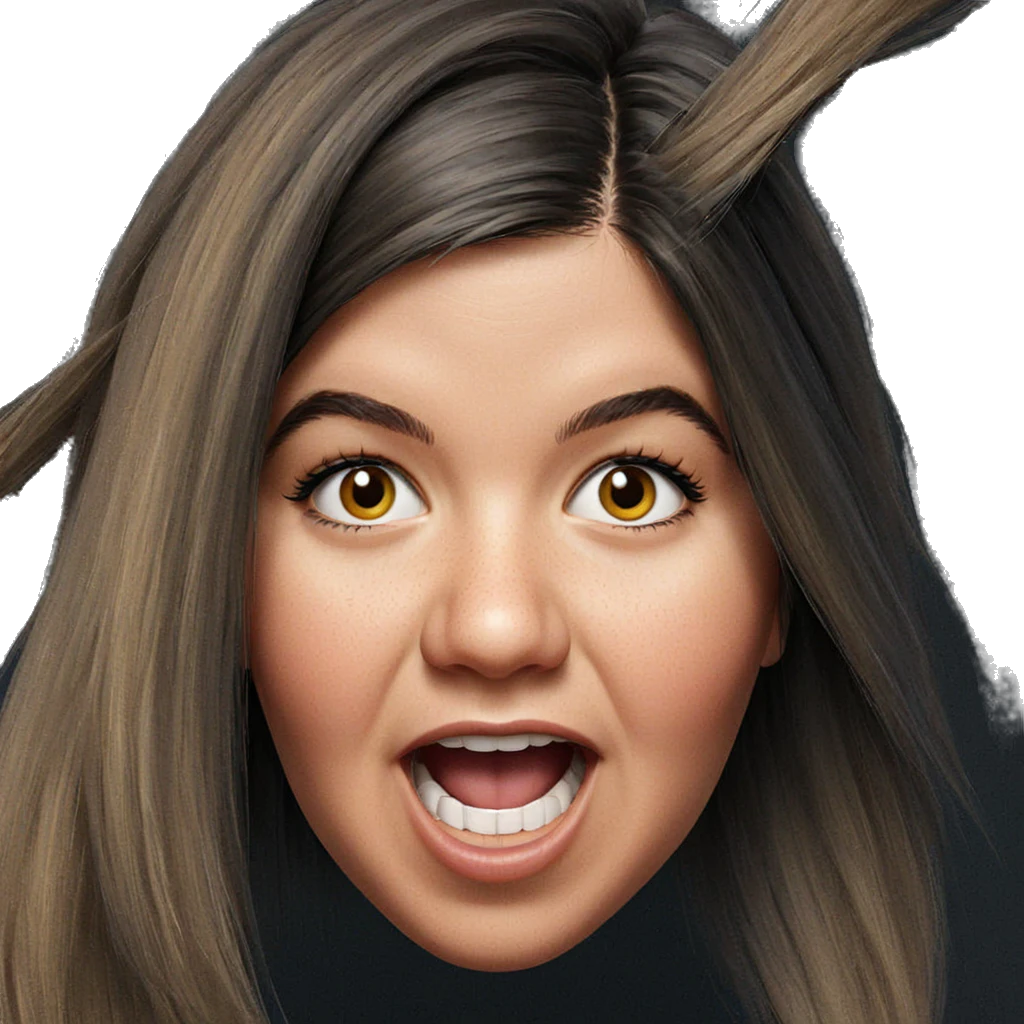 realistic portrait of girl emoji