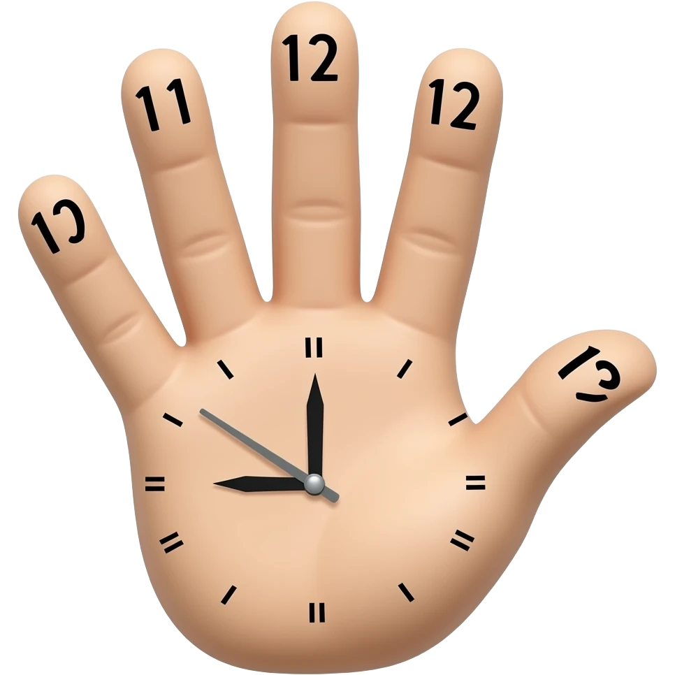 Clock it fingers animated emoji