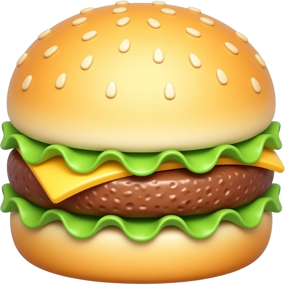 A number  shap like burger emoji