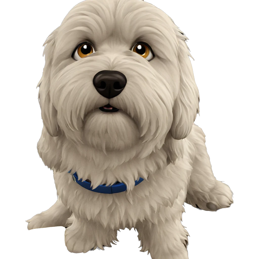 dog using computer realistically emoji