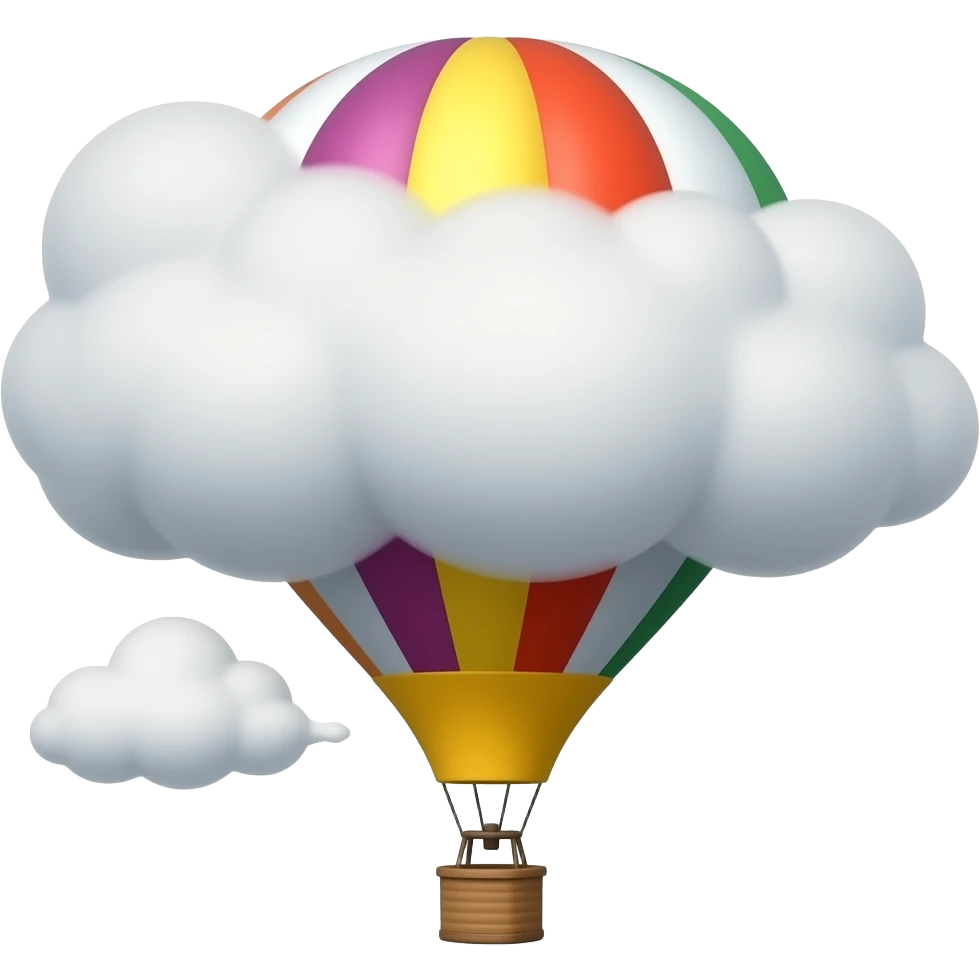vape hot air balloon emoji