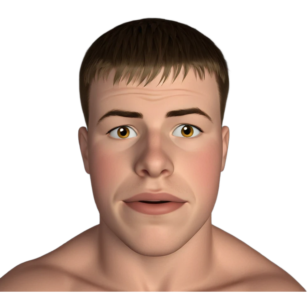 thoughtful boy with a clock emoji