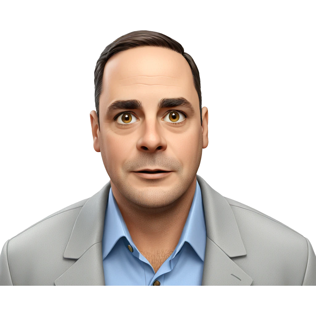 realistic male portrait with facial hair emoji