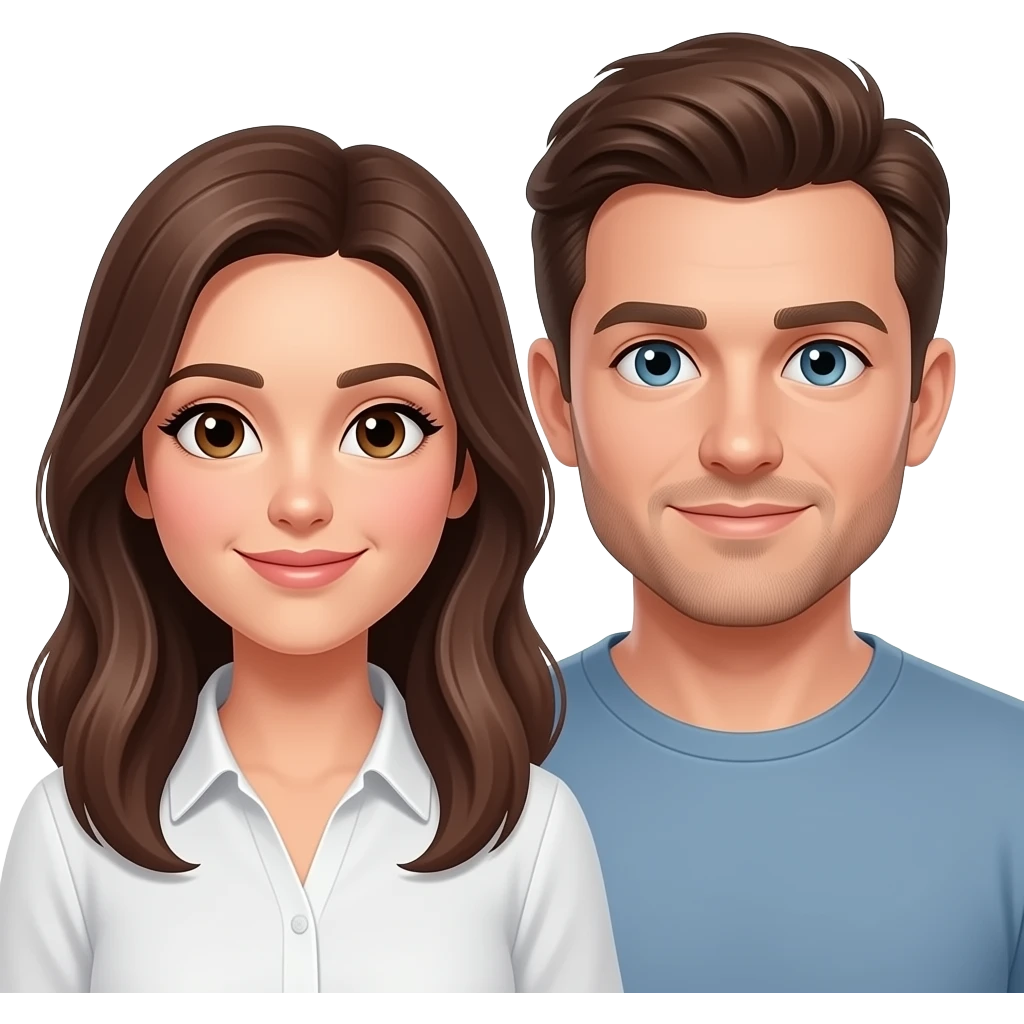 pareja de mujer morena y hombre mas claro emoji
