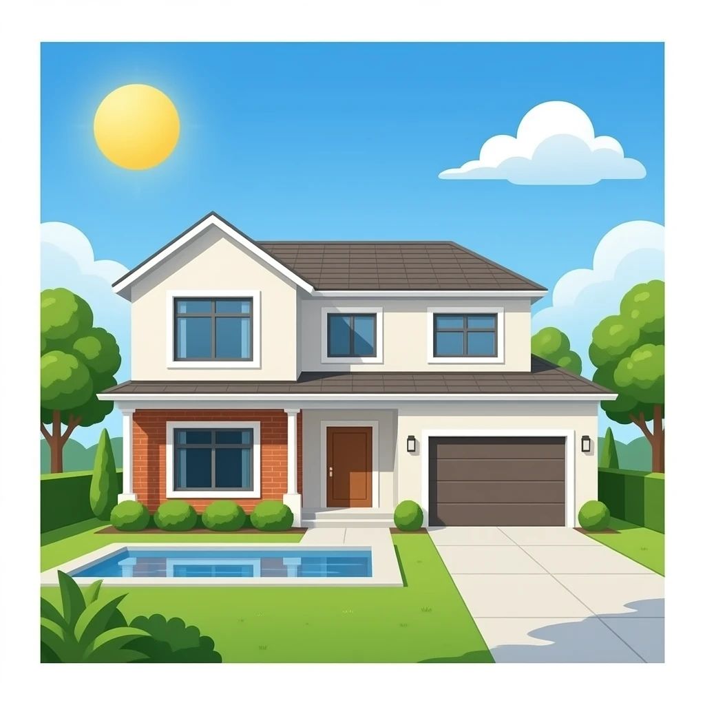 Big Modern house emoji