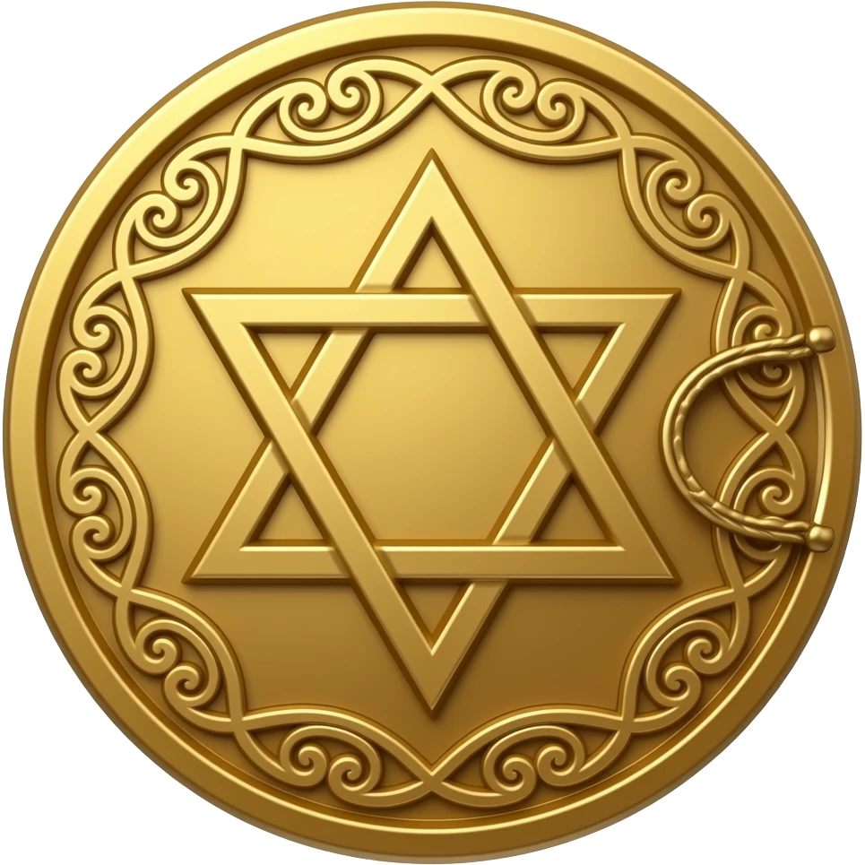 Jewish coin clip emoji