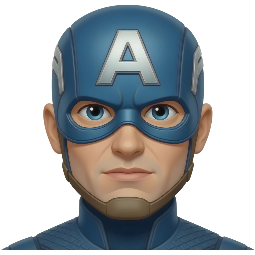 Captain America  head emoji