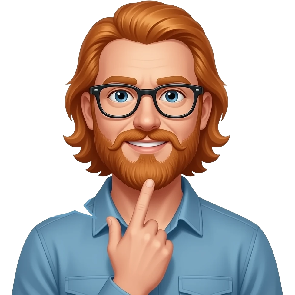 Ronnie Mcnutt, a ginger man with glasses, a beard and long ginger hair. pointing a shotgun at his chin with a textbubble saying "hey guys i guess thats it" while playing over the horizon emoji